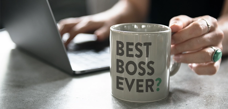 Tasse mit Spruch Best Boss Ever